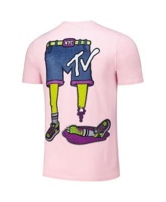 Men's Pink MTV Zombie Regular Fit T-Shirt