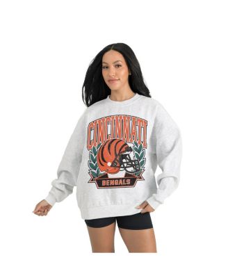 Gameday Couture - Women's Gray Cincinnati Bengals Heritage Premium Fleece Pullover Sweatshirt