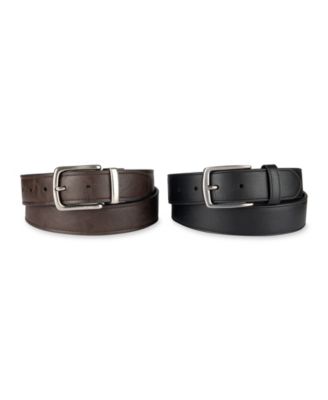 Men's 2-Pack Reversible and Casual Belt Gift Set