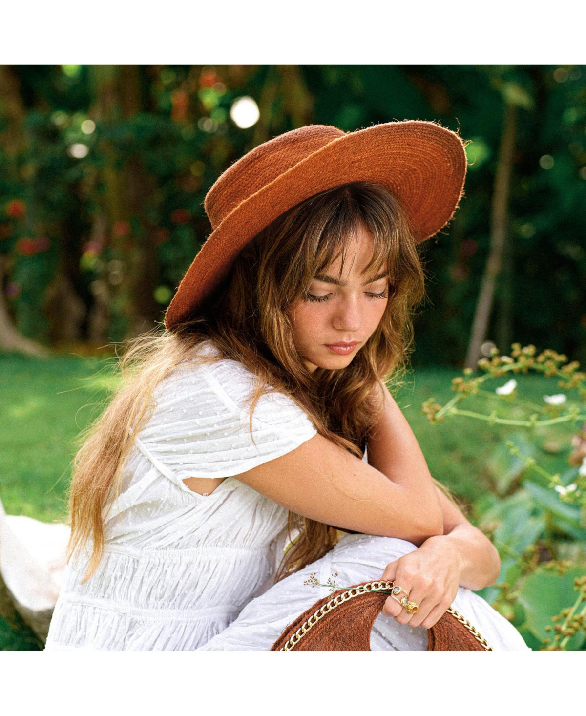 Brunna.Co Loli Jute Hat in Terracotta Brown