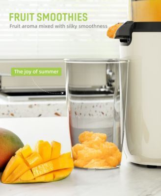 Juicer Machines, Cold Press Juicer, Powerful Slow Juicer with Pulp Seperation For Whole Fruits & Vegetables