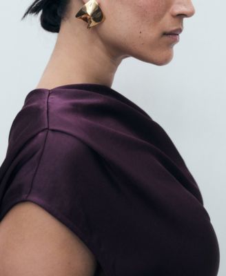 Women's Asymmetrical Satin Dress