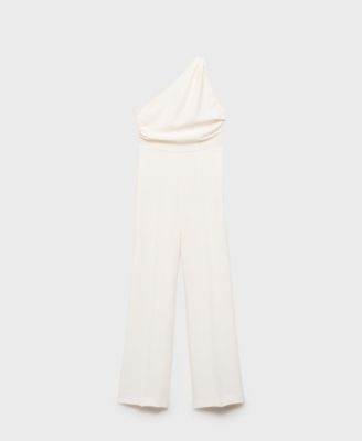 Women's Asymmetrical Neck Long Jumpsuit