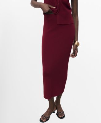 Women's Fine Knit Midi Skirt