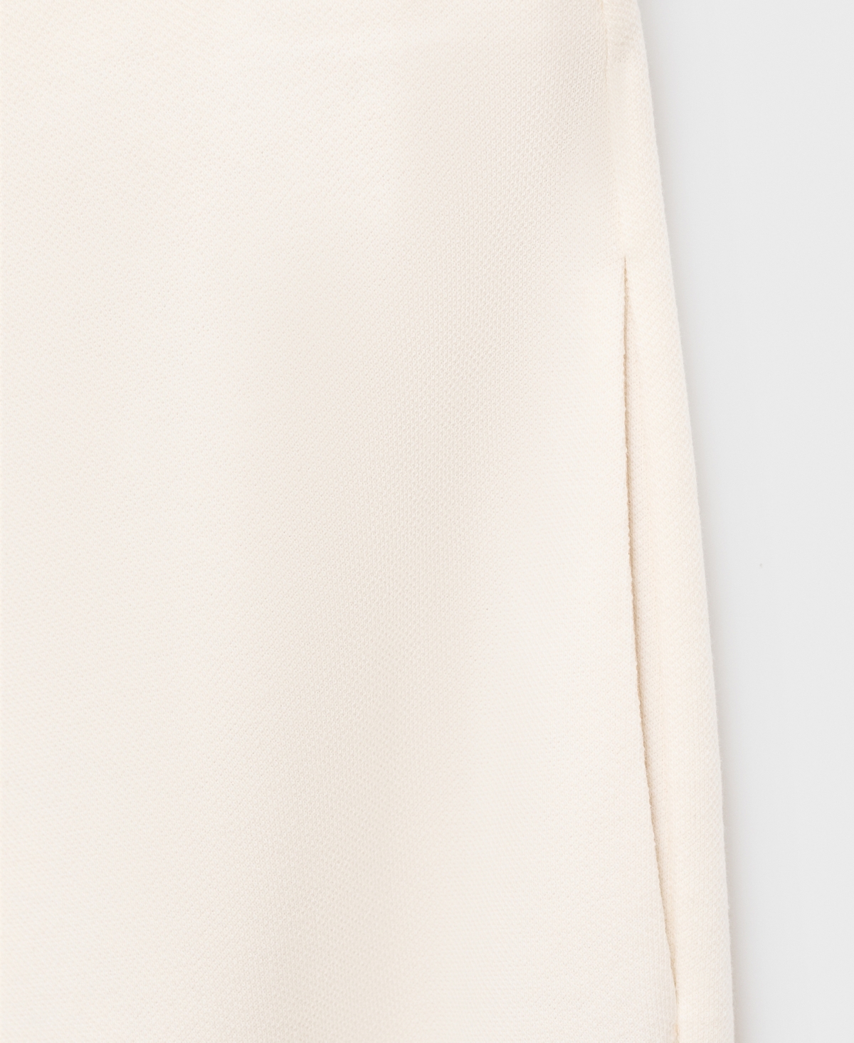 Mango Straight Fit Cotton Blend Pants In White