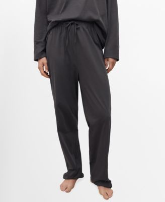 Women's Two-Piece Plain Cotton Pajamas