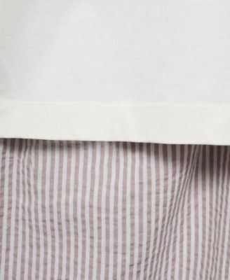 Women's 2-Piece Seersucker Striped Pajamas