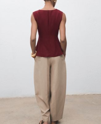 Women's Lyocell Peplum Top