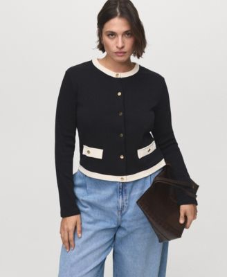 Women's Contrasting Cotton Cardigan