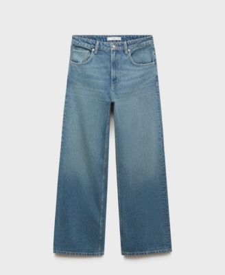 MANGO - Women's Mid-Rise Straight Jeans