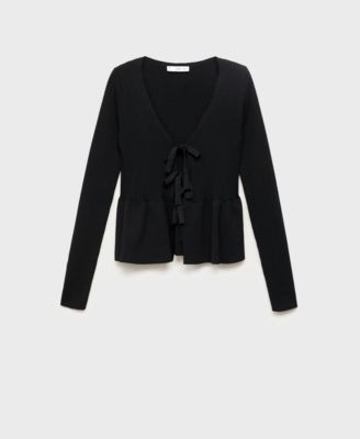 Women's Ties Knitted Cardigan