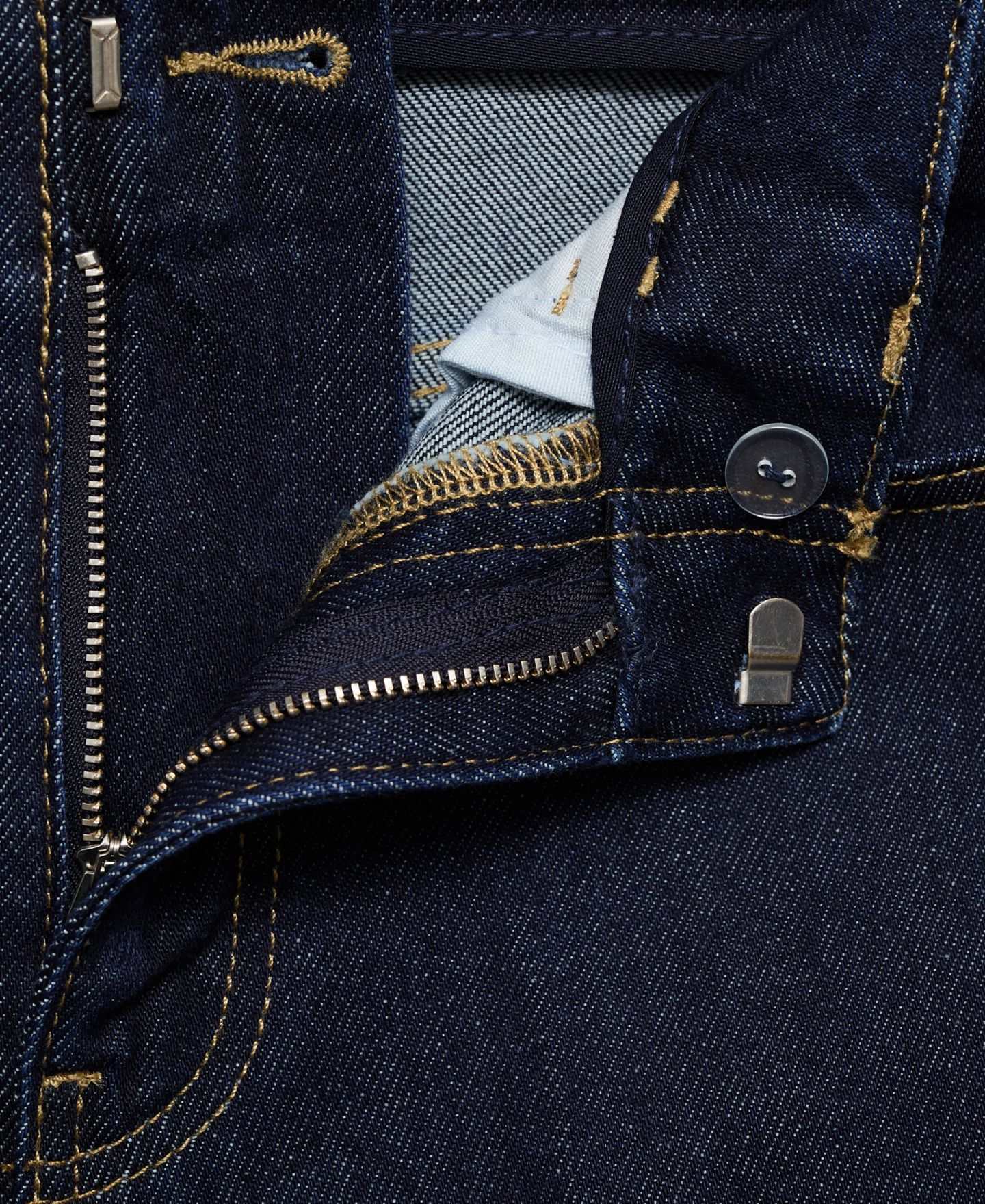 Женские шорты Mango Mid-Rise Denim Bermuda, цвет: Синий — фото 5