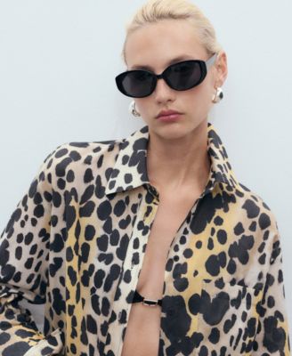 Women's Animal Print Cotton Shirt