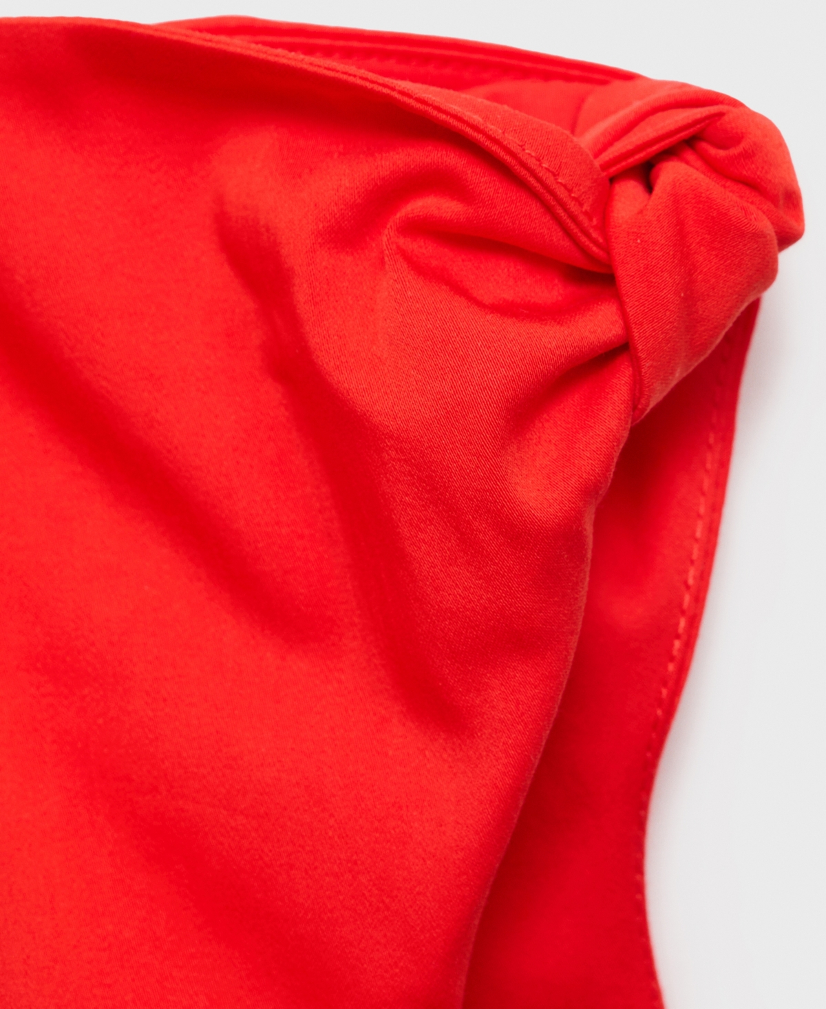 Mango Women's Asymmetrical Neckline Short Dress In Red
