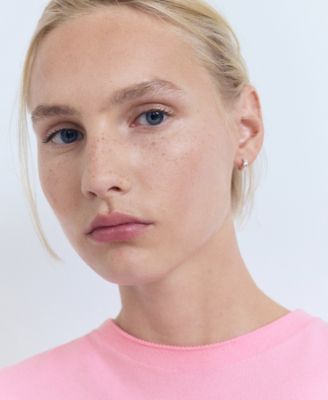 Women's Short-Sleeved Fine-Knit Sweater