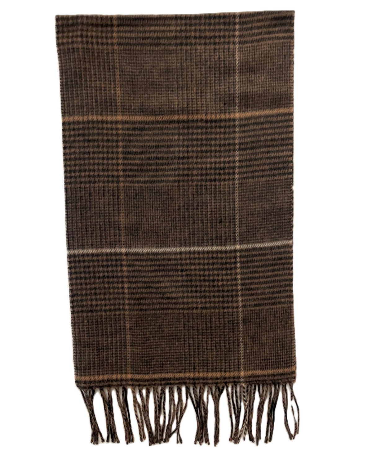 V. Fraas Men's Large Glen Plaid Scarf