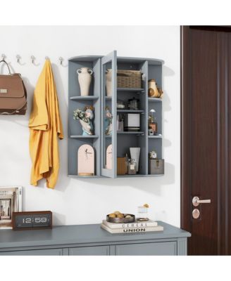 Bathroom Wall Medicine Cabinet Wall Mounted Storage Organizer