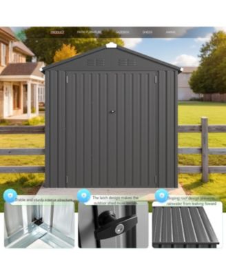 6&#39;x4&#39; Outdoor Storage Shed