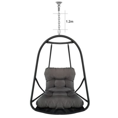 Without Stand Swing Egg Chair Indoor Outdoor Wicker Rattan Patio Basket Hanging Chair Cushion