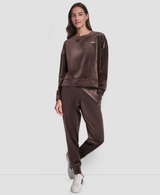 Women's Platinum Velour Crewneck Sweatshirt