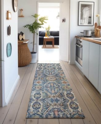 Neo Washable NO6 2'3"x7'6" Runner Area Rug