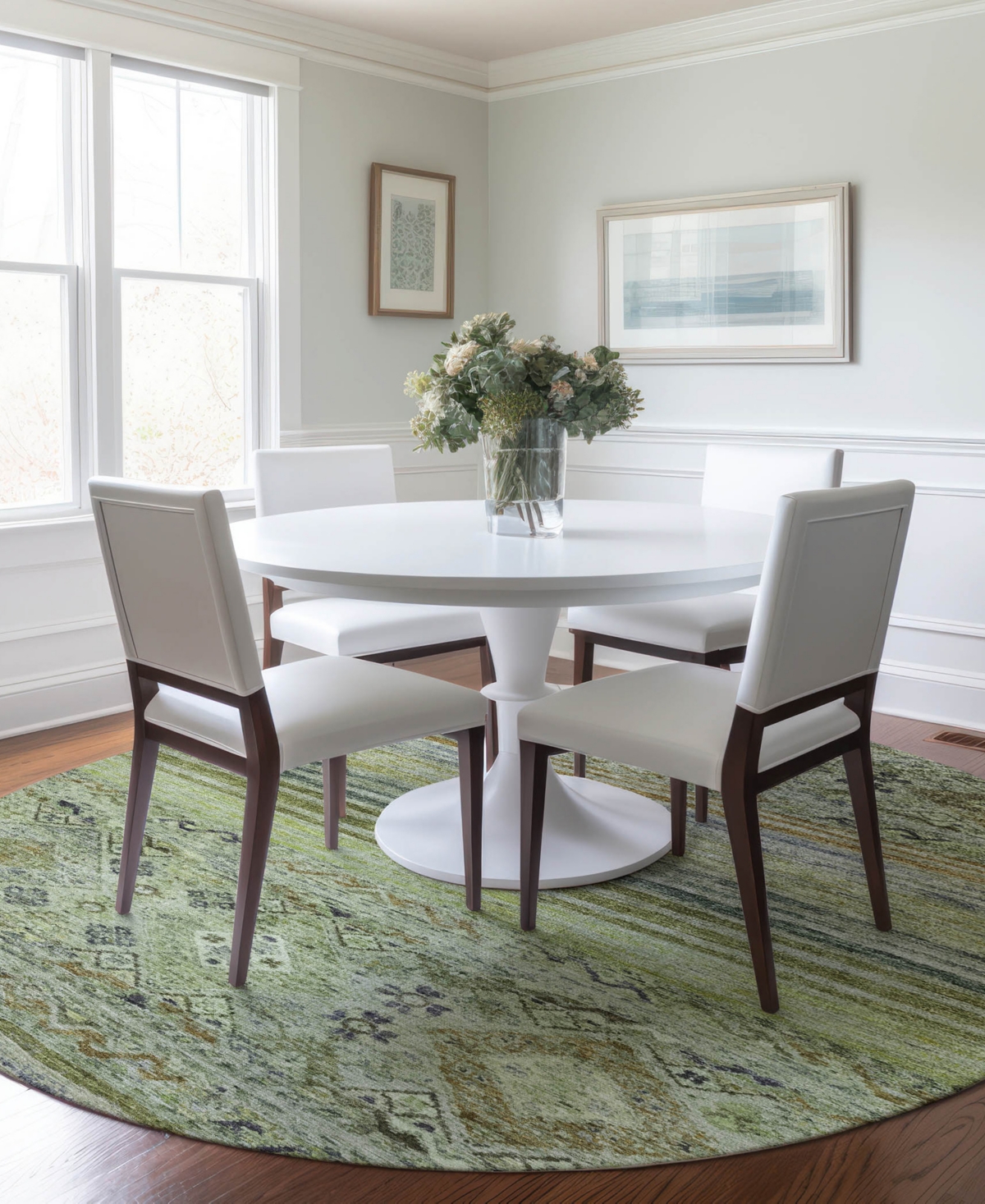 Dalyn Karaj Kj4 8'x8' Round Area Rug In Multi
