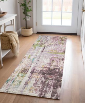 Nouveau Washable NV2 2'3"x7'6" Runner Area Rug