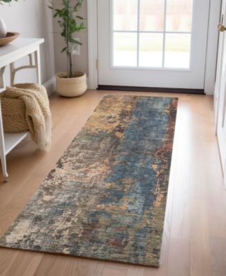 Nouveau Washable NV12 2'3"x7'6" Runner Area Rug