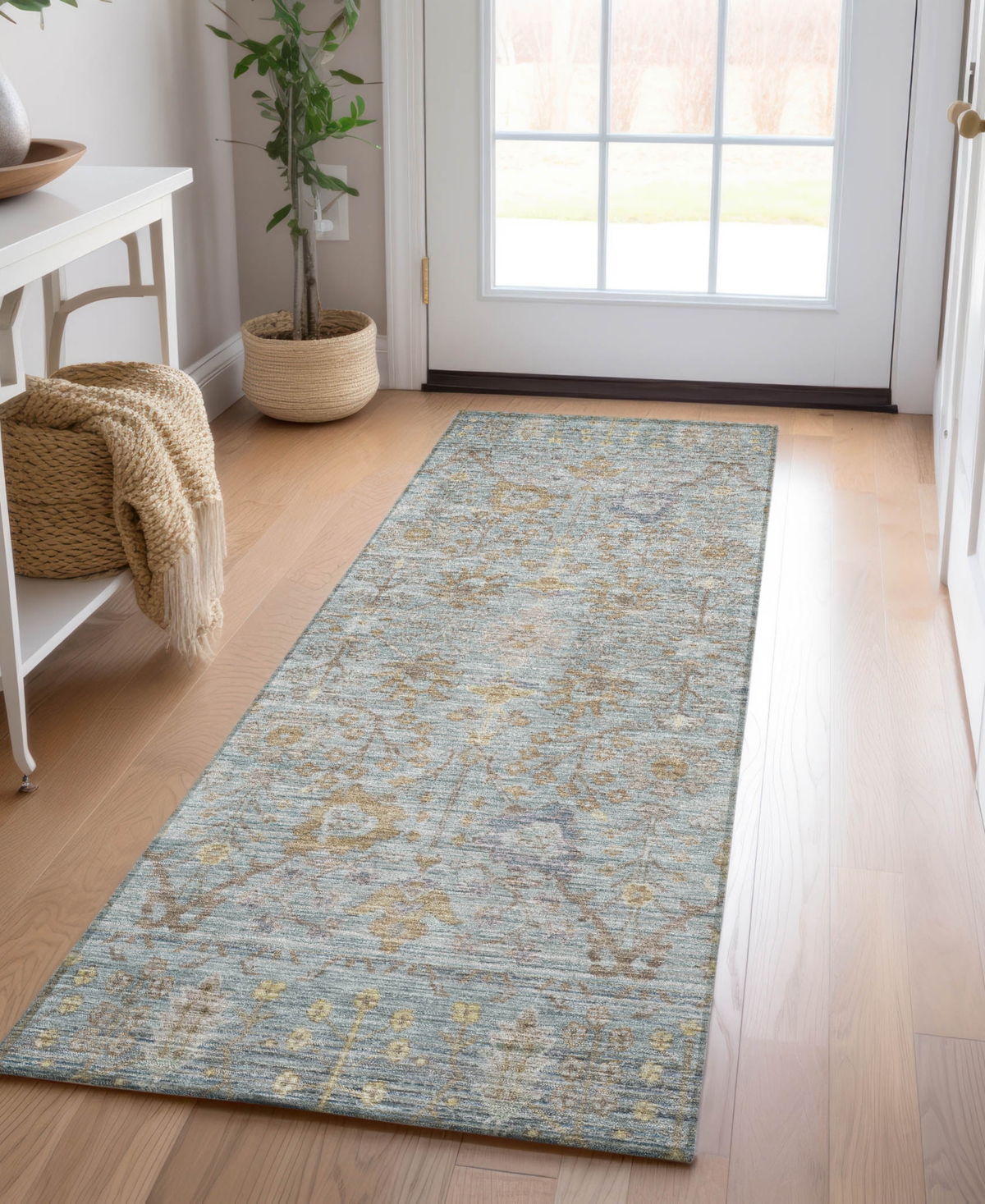 Dalyn Solace Sl9 2'3"x7'6" Runner Area Rug In Blue