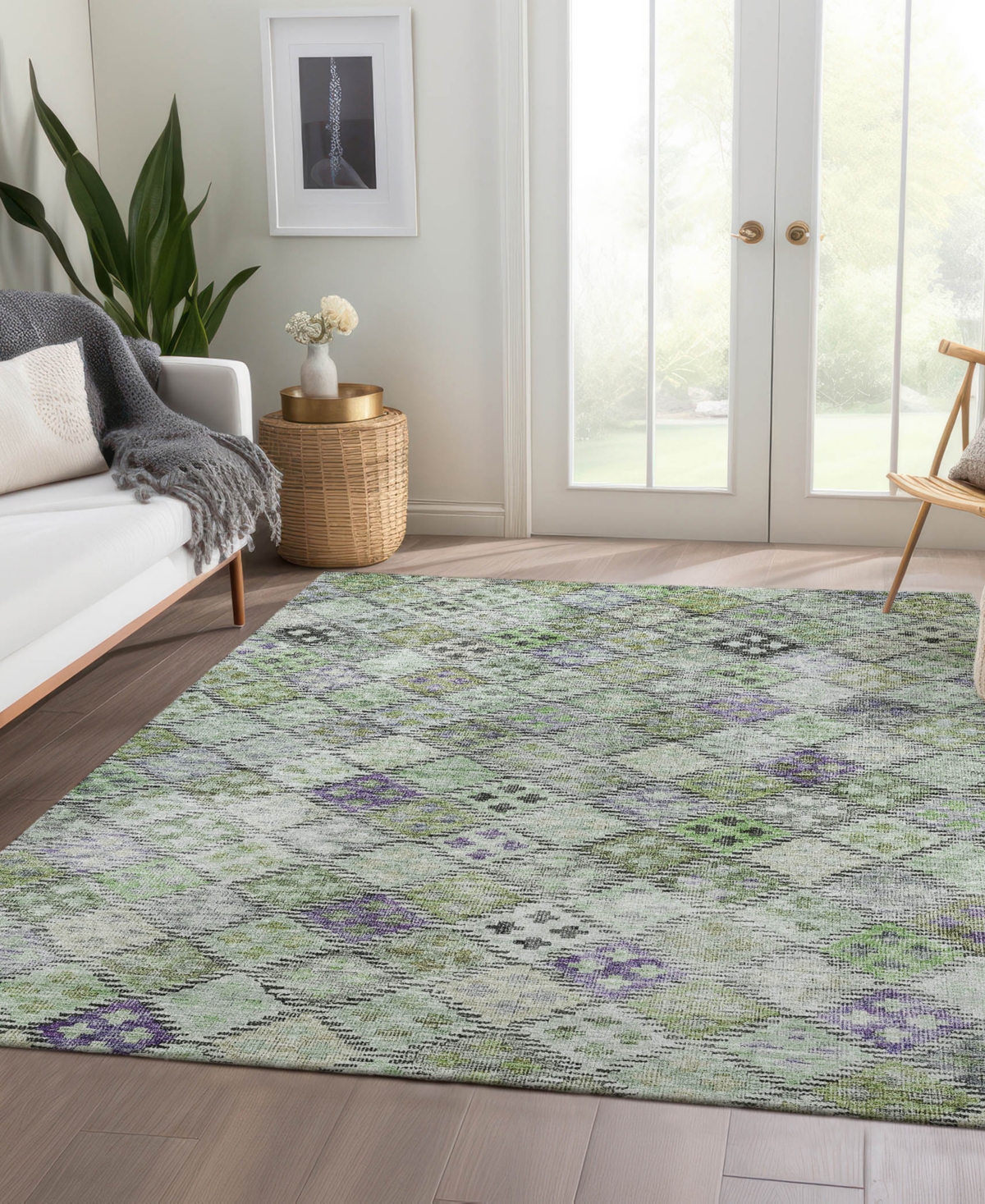 Dalyn Solace Sl6 3'x5' Area Rug In Green