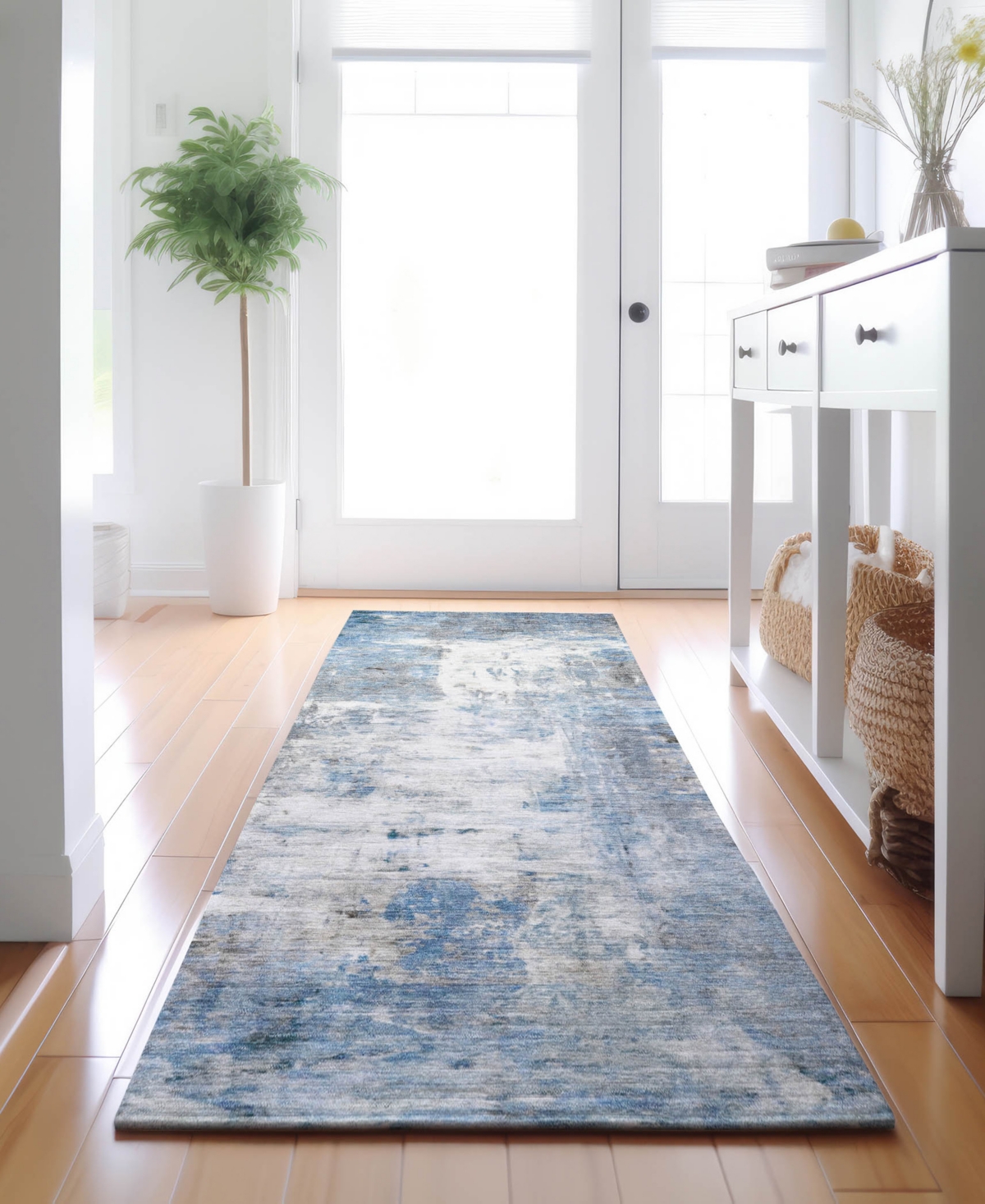 Dalyn Ravenna Rn1 2'3"x7'6" Runner Area Rug In Blue