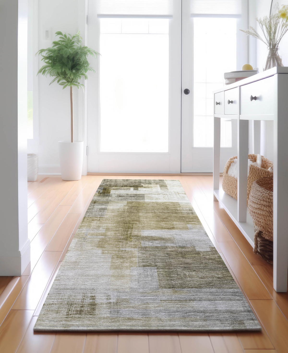 Dalyn Ravenna Rn6 2'3"x7'6" Runner Area Rug In Green