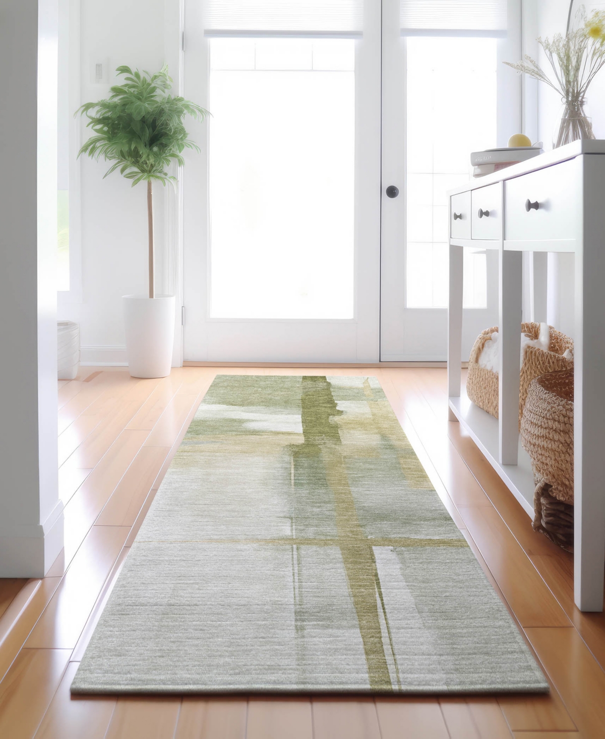 Dalyn Ravenna Rn9 2'3"x7'6" Runner Area Rug In Green