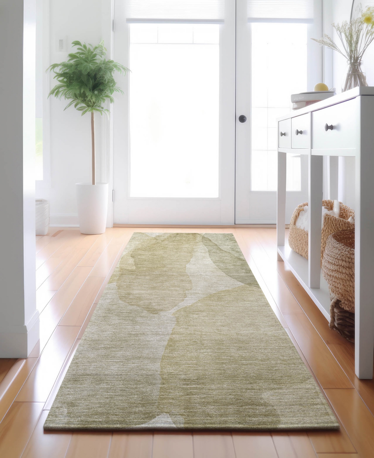 Dalyn Ravenna Rn12 2'3"x7'6" Runner Area Rug In Green