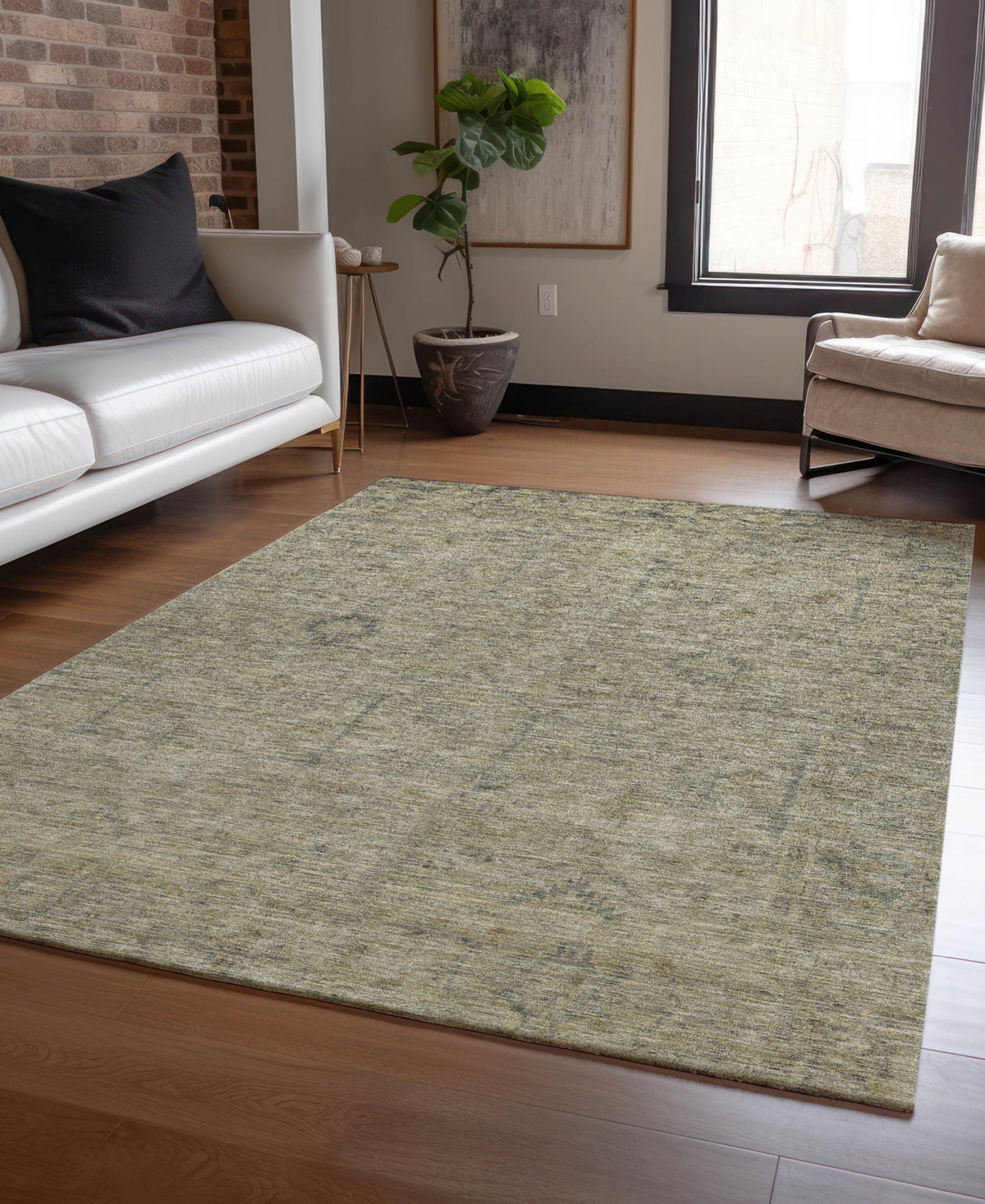 Dalyn Ravenna Rn5 5'x7'6" Area Rug In Green