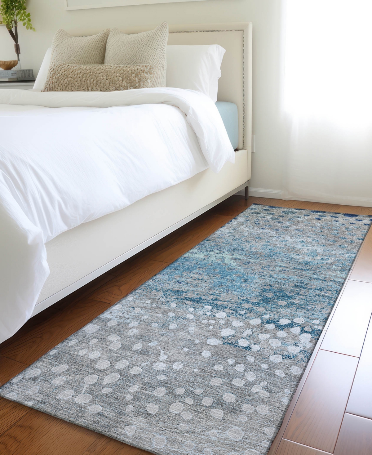 Dalyn Kochi Kc13 2'3"x7'6" Runner Area Rug In Gray