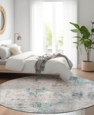 Kochi Washable KC4 8'x8' Round Area Rug