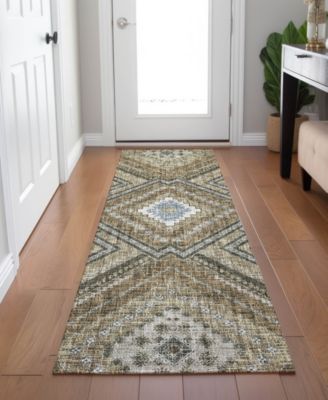 Portico Washable PO5 2'3"x7'6" Runner Area Rug