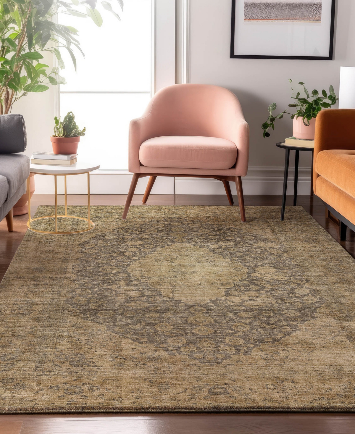 Dalyn Tabrook Tb13 2'6"x3'10" Area Rug In Brown
