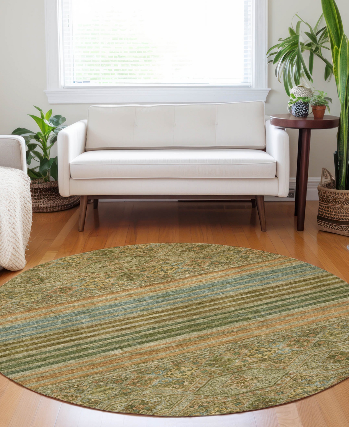 Dalyn Tabrook Tb7 8'x8' Round Area Rug In Multi