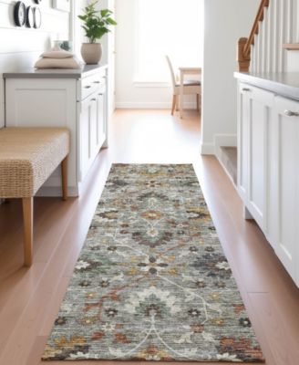 Silk Road Washable SR4 2'3"x7'6" Runner Area Rug