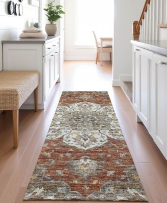 Silk Road Washable SR6 2'3"x7'6" Runner Area Rug