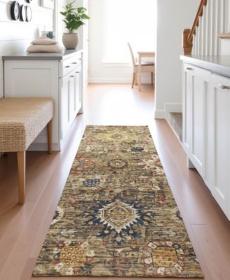 Silk Road Washable SR9 2'3"x7'6" Runner Area Rug