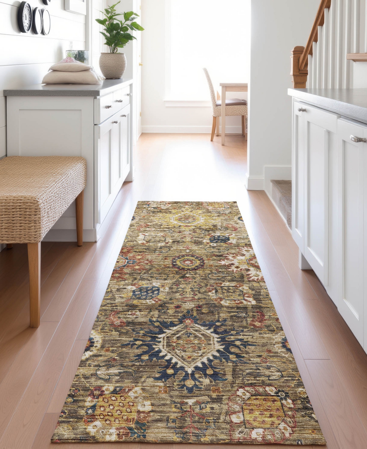 Dalyn Silk Road Sr9 2'3"x7'6" Runner Area Rug In Brown