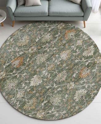 Silk Road Washable SR1 8'x8' Round Area Rug