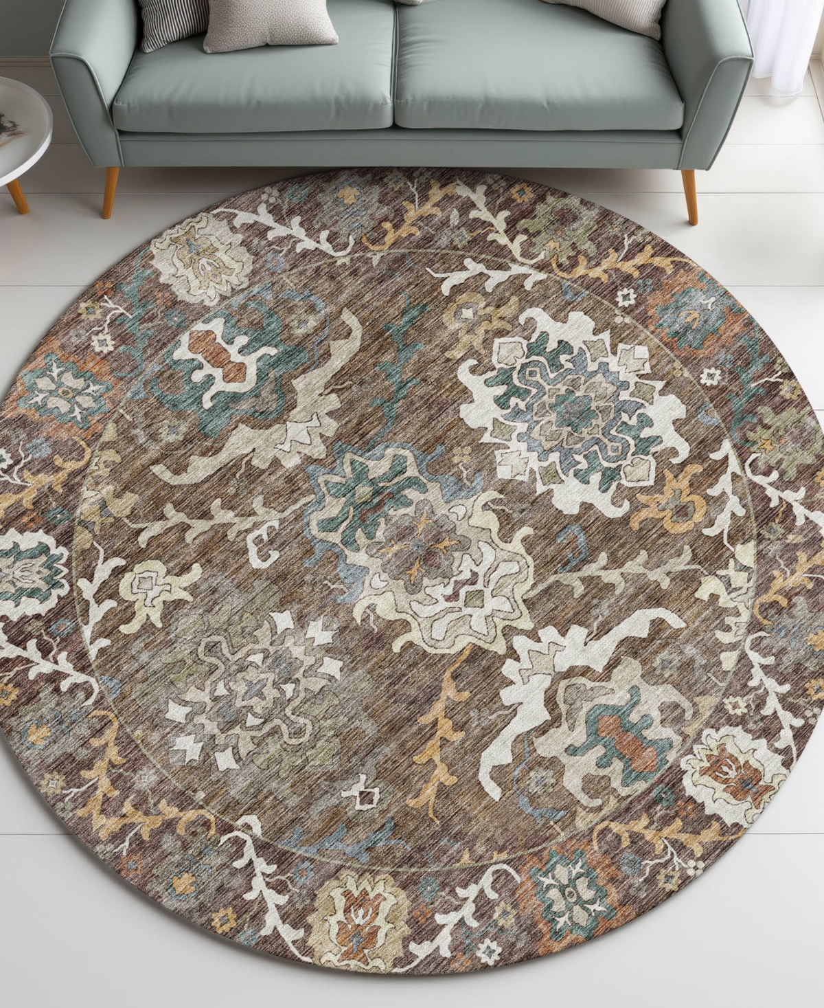Dalyn Silk Road Sr8 8'x8' Round Area Rug In Multi