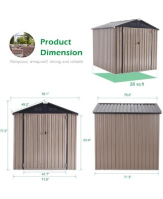 6'x6' Outdoor Storage Shed