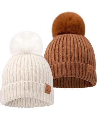 2pk Baby Hats, Baby Beanies, Newborn Hats for Baby Girls, Boys, Baby Winter Hat, 0-6 Months Infant Hat