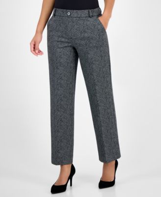 Women's Herringbone Pull-On Pants, Regular & Petite