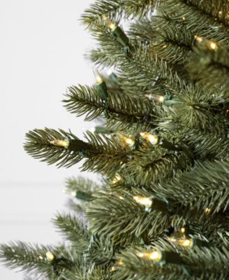 6.5' Pre-Lit Vermont White Spruce LEDC Artificial Christmas Tree